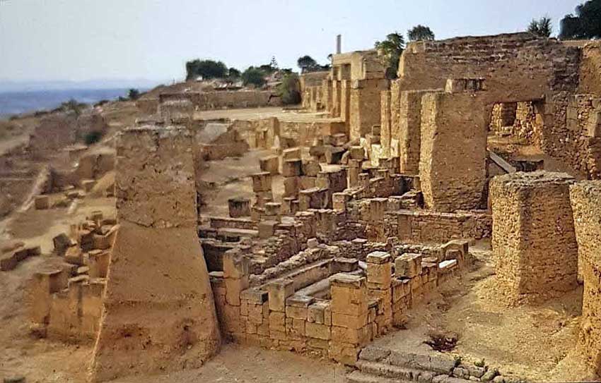 These are the streets of the town as it was in 146BC, where the Roman army fought, house by house, slaughtering   everyone in their way