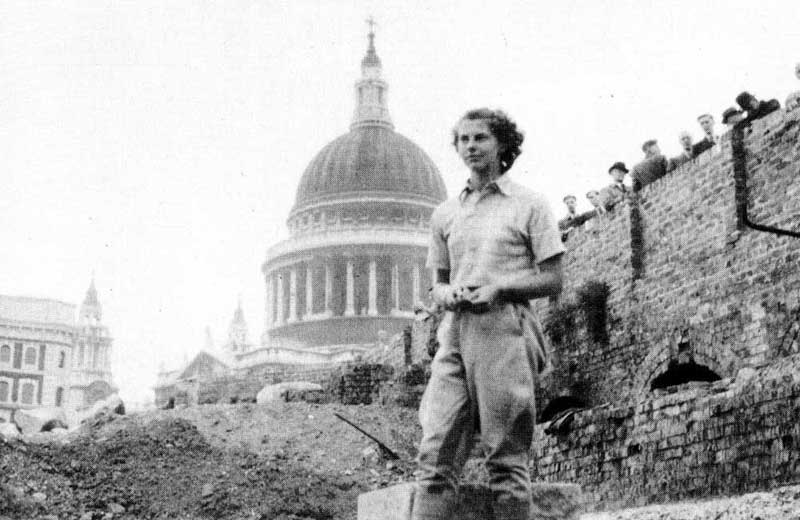 Audrey Baines Trowel Blazer in the City of London