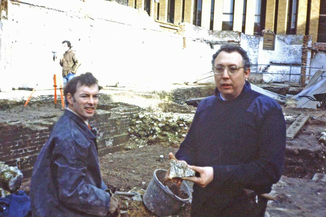 Volunteers Richard Buchanan and Richard Lock
