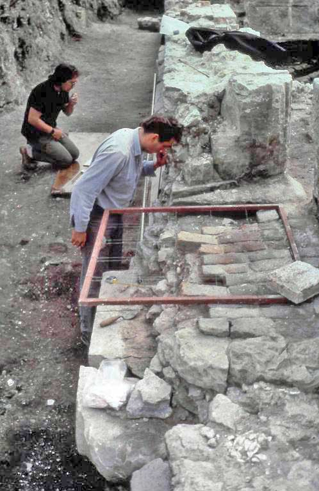 Platform wharf with Julian Bowsher in the foreground