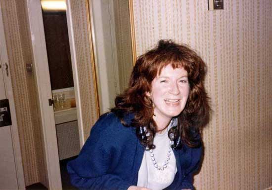 Effervescent Penny in characteristically mischievous mood, as we all lovingly remember her