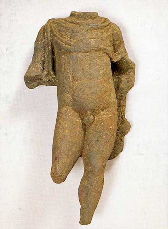 The statue was on display in The Museum of London. From DUA Annual Review 1988.